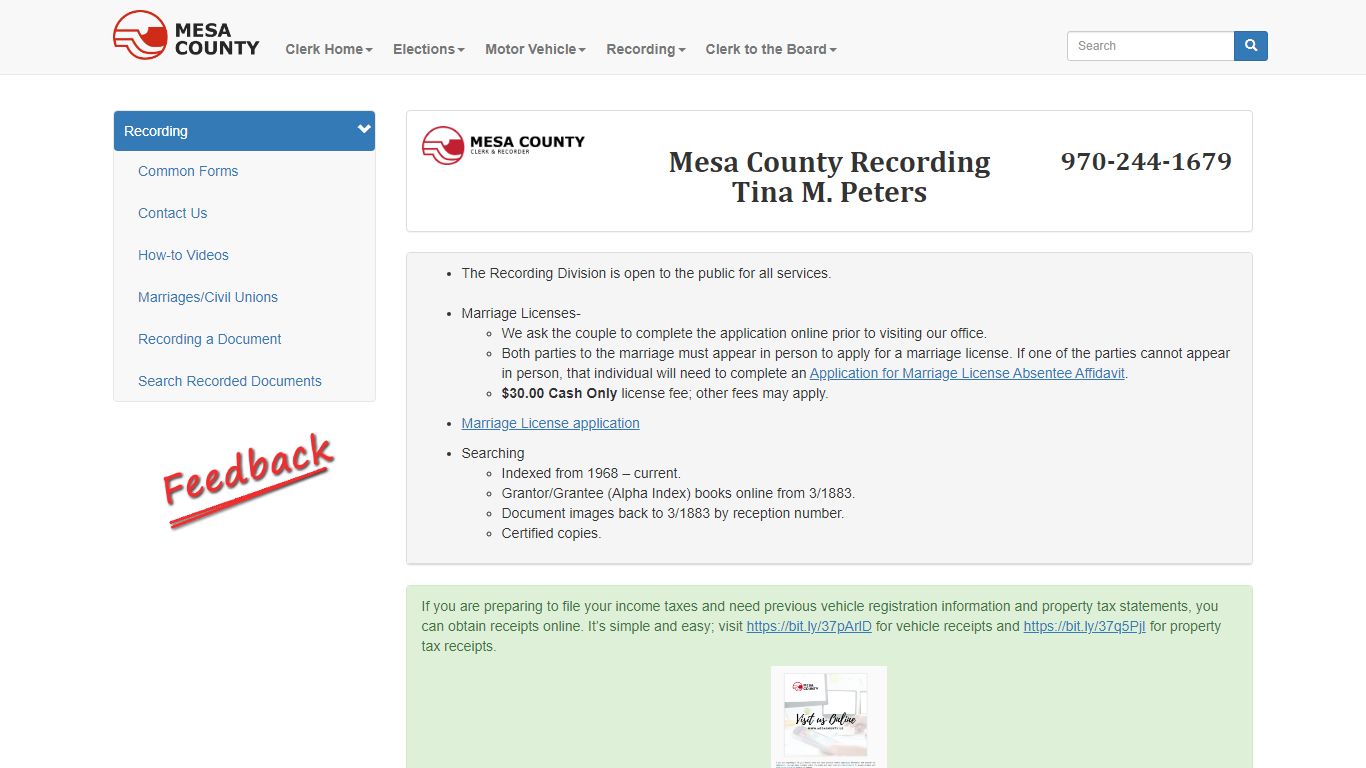 Recording - Mesa County, Colorado